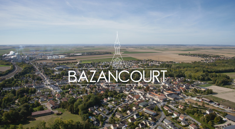 Bazancourt vue aérienne