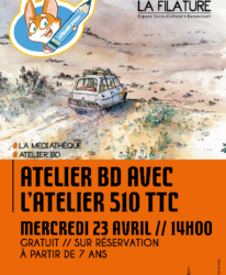 Photo de l'événement ATELIER BD // AVEC L’ATELIER 510 TTC