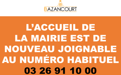 ℹ️ [ LIGNE TÉLÉPHONIQUE MAIRIE ] ❗