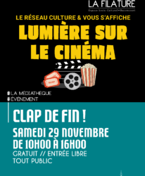 Photo de l'événement ÉVÉNEMENT // LUMIÈRE SUR LE CINÉMA, CLAP DE FIN !