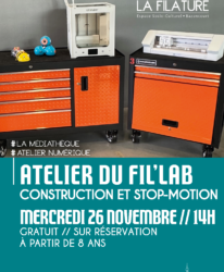 Photo de l'événement ATELIER NUMÉRIQUE // ATELIER DU FIL’LAB
