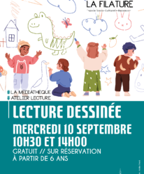 Photo de l'événement ATELIER LECTURE // LECTURE DESSINÉE