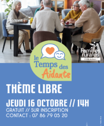 Photo de l'événement LE TEMPS DES AIDANTS // THÈME LIBRE