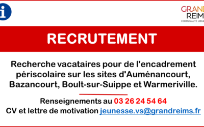 ℹ️ GRAND REIMS – RECHERCHE VACATAIRES