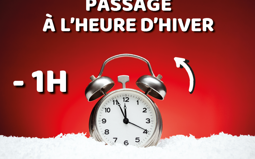 ℹ️【﻿PASSAGE À L’HEURE D’HIVER】❄️