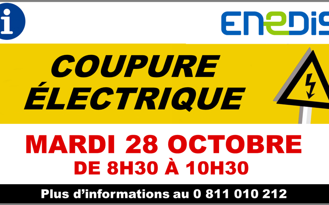 ℹ️ [ COUPURE ÉLECTRIQUE 💡 ] ❗