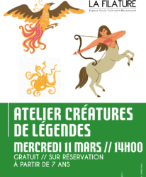 Photo de l'événement ATELIER CRÉATIF // CRÉATURES DE LÉGENDES