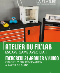 Photo de l'événement ATELIER NUMÉRIQUE // ATELIER DU FIL’LAB