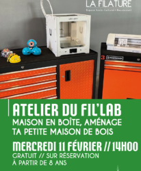 Photo de l'événement ATELIER NUMÉRIQUE // ATELIER DU FIL’LAB