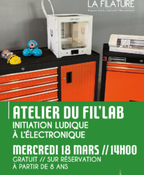 Photo de l'événement ATELIER NUMÉRIQUE // ATELIER DU FIL’LAB