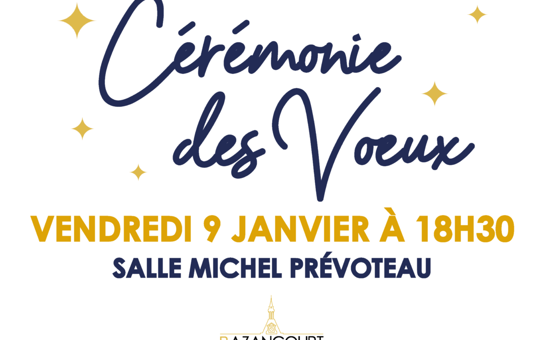 ✨ CÉRÉMONIE DES VŒUX ✨