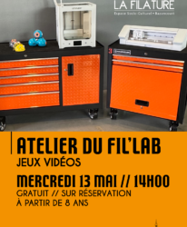 Photo de l'événement ATELIER NUMÉRIQUE // ATELIER DU FIL’LAB