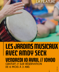 Photo de l'événement ÉVEIL MUSICAL // LES JARDINS MUSICAUX D'AMDY SECK