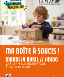 Photo de l'événement ATELIER CRÉATIF // MA BOÎTE À SOUCIS !