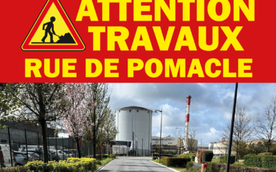 ℹ️ TRAVAUX RUE DE POMACLE AVEC DÉVIATIONS  ⚠️